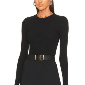 Agolde Alma Shrunken Crewneck in Black Size XS NWOT